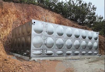 100吨矩形不锈钢水箱